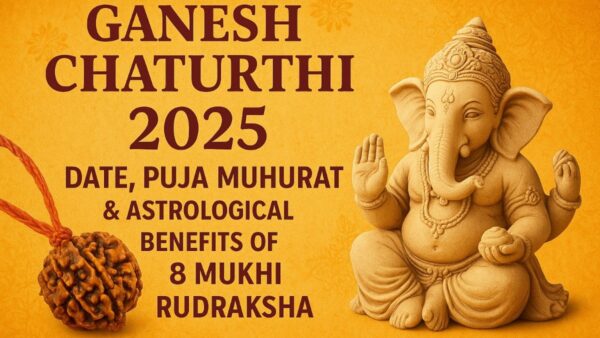 Ganesh Chaturthi 2025: Date, Puja Muhurat & Astrological Benefits of 8 Mukhi Rudraksha