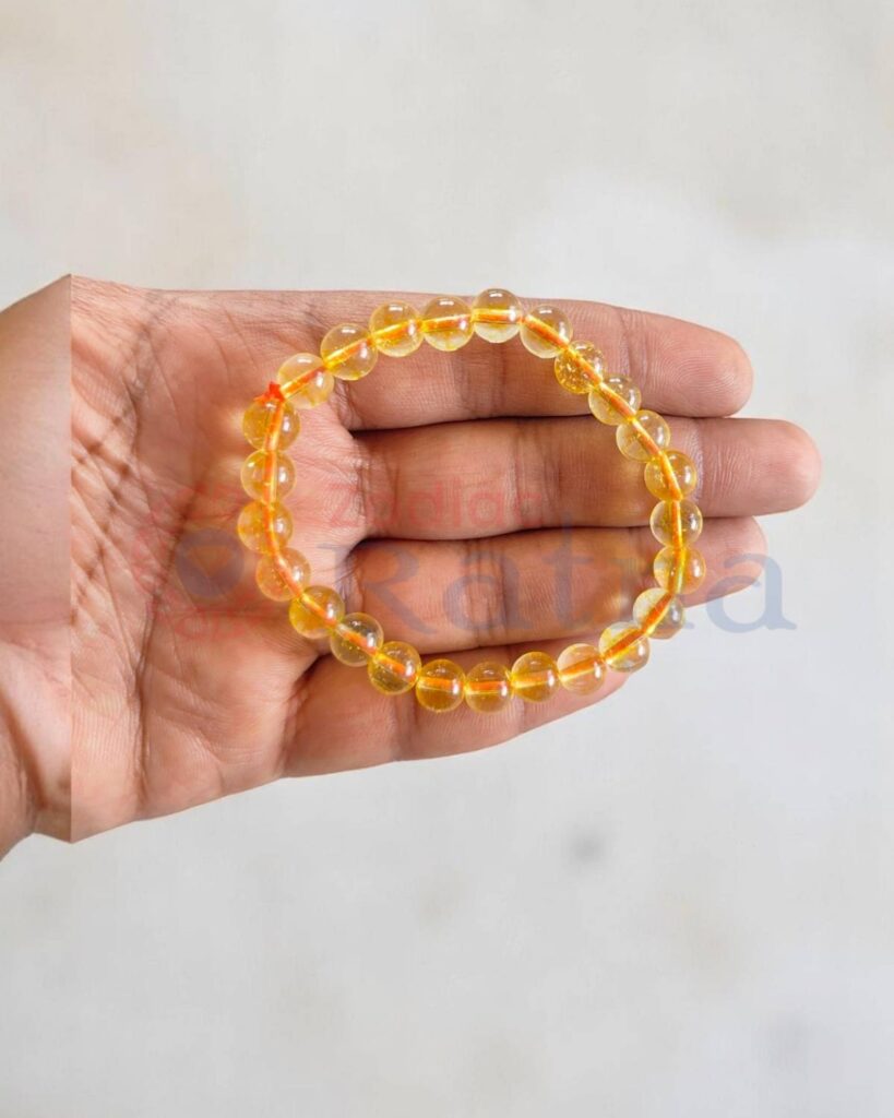 Unisex Citrine bracelet for career growth and business success