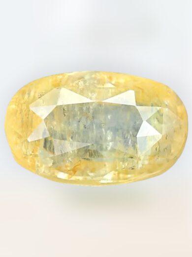 5.5 Carat Yellow Sapphire-Excellent