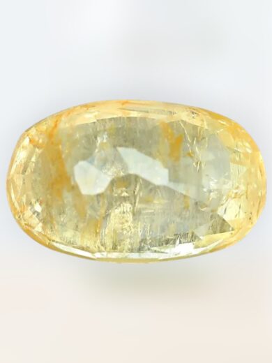 5.5 Carat Yellow Sapphire-Excellent