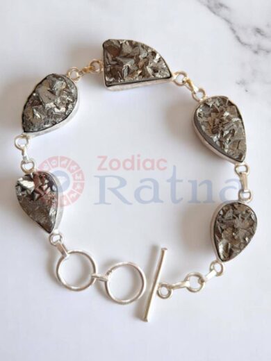 Close up of natural rough Pyrite stones uncut golden raw energy