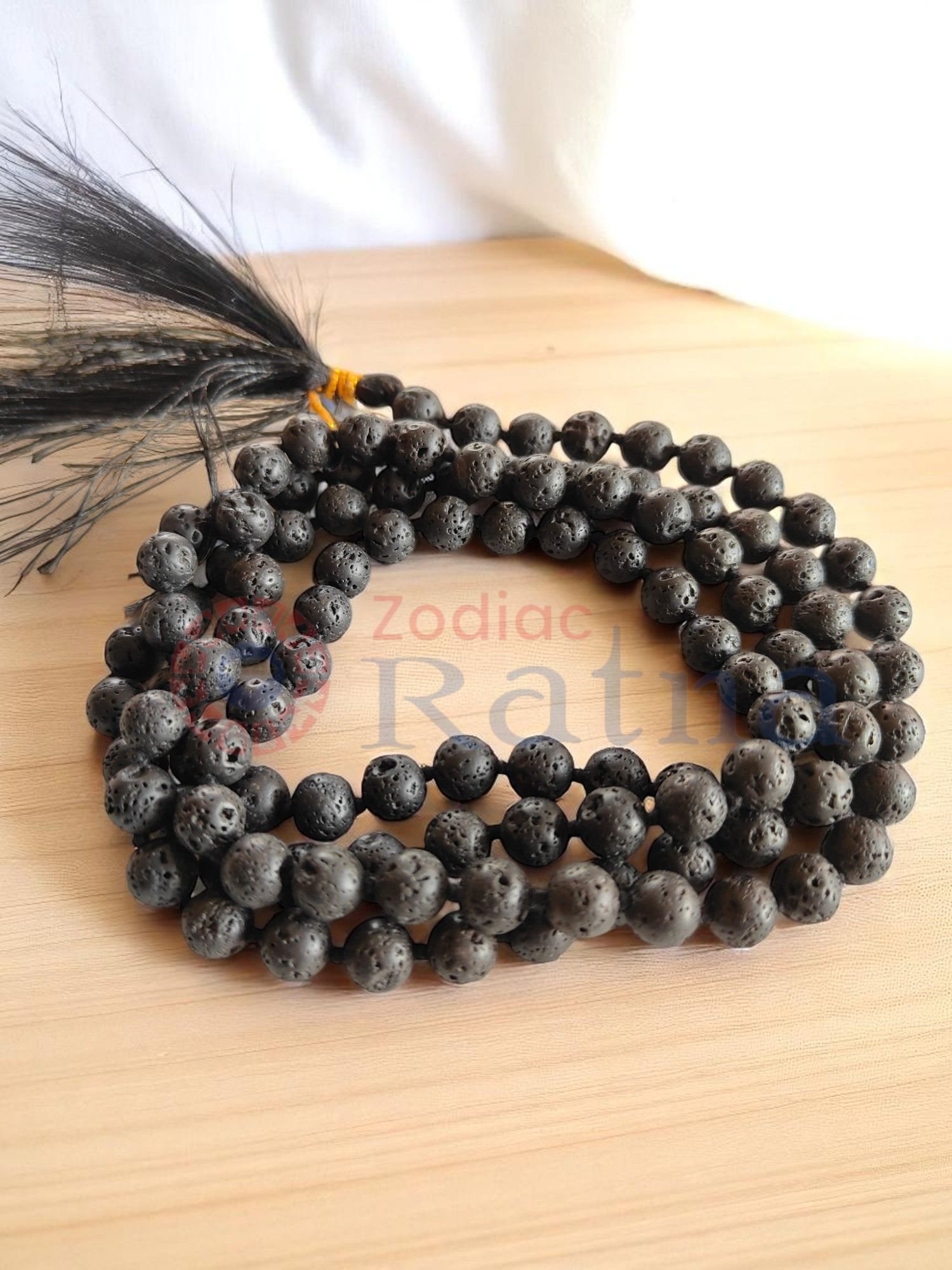 Lava Stone Mala infused with volcanic energy for rebirth