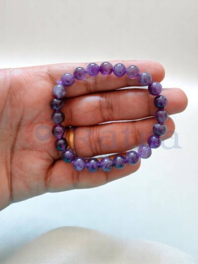 Natural Amethyst Stone Bracelet for stress relief and healing by Zodiac Ratna