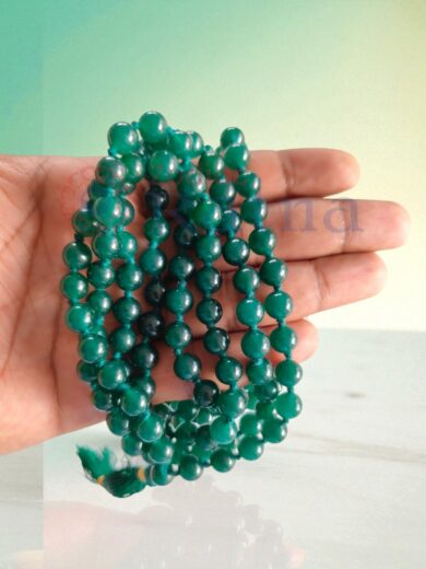 Natural Green Jade Mala from Zodiac Ratna for emotional healing