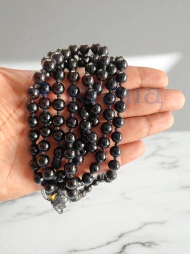 Powerful Black Tourmaline Mala to ward off negative energies and psychic attacks