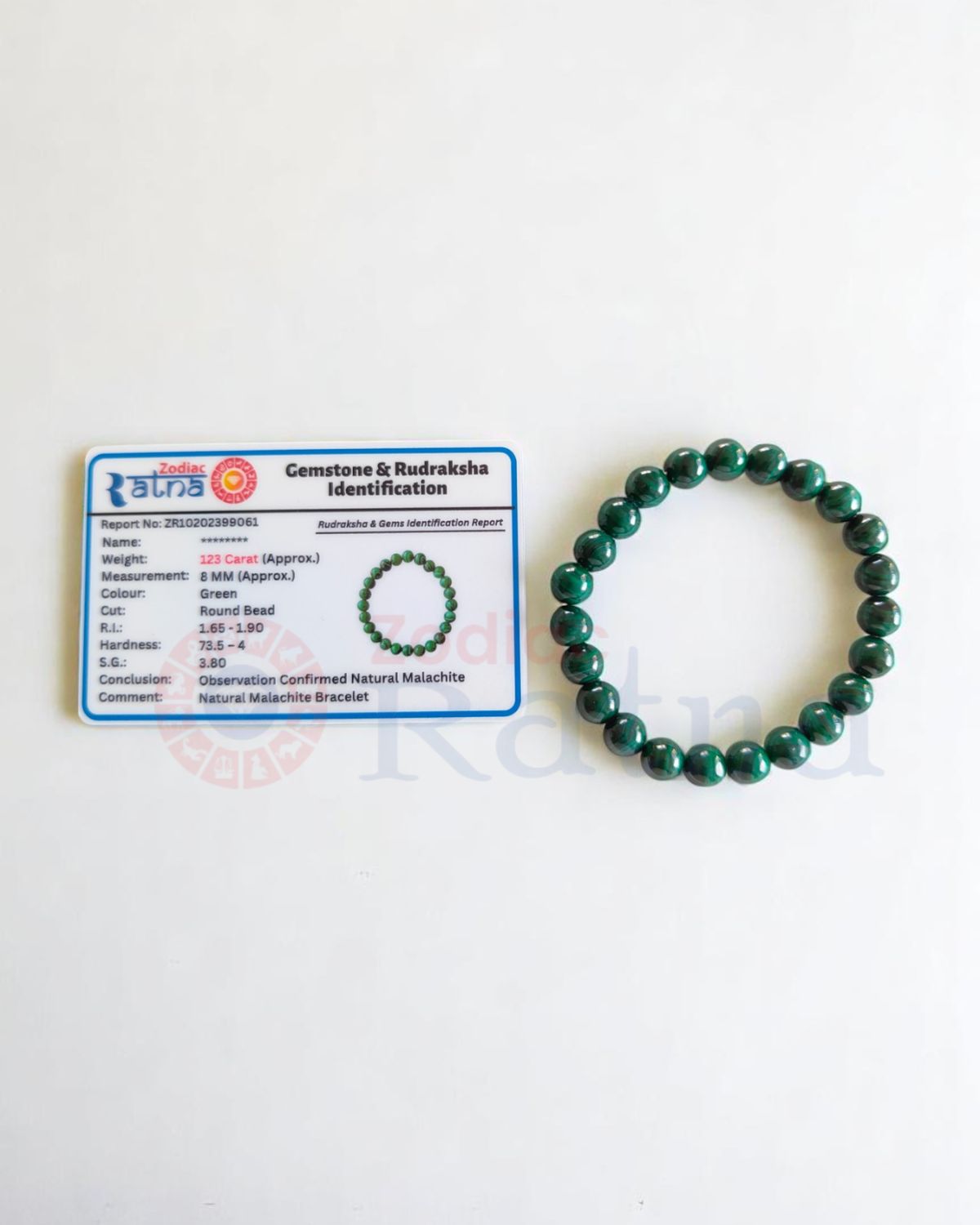 Profound transformation Malachite Bracelet powerful protection Zodiac Ratna