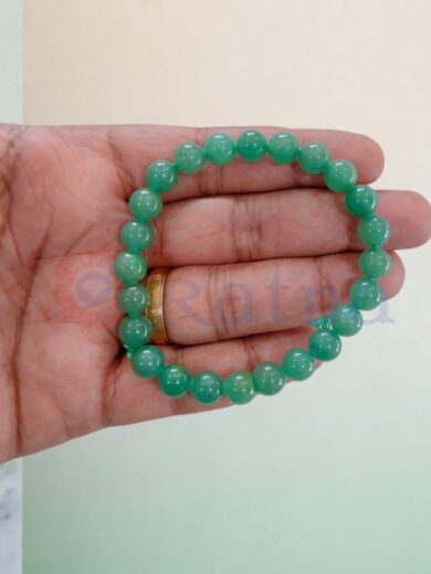 Prosperity gemstone bracelet promoting connection to nature and shielding negativity