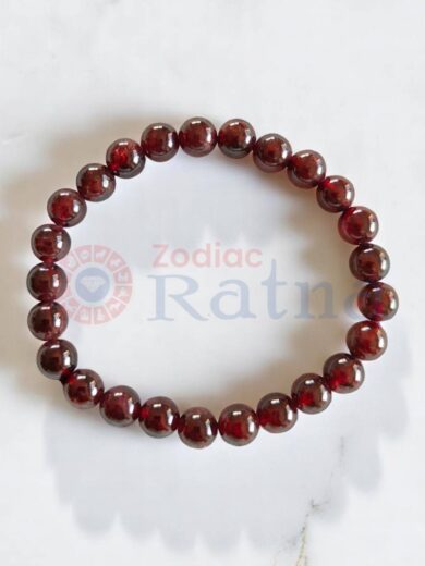 Red Garnet Bracelet For Vitality