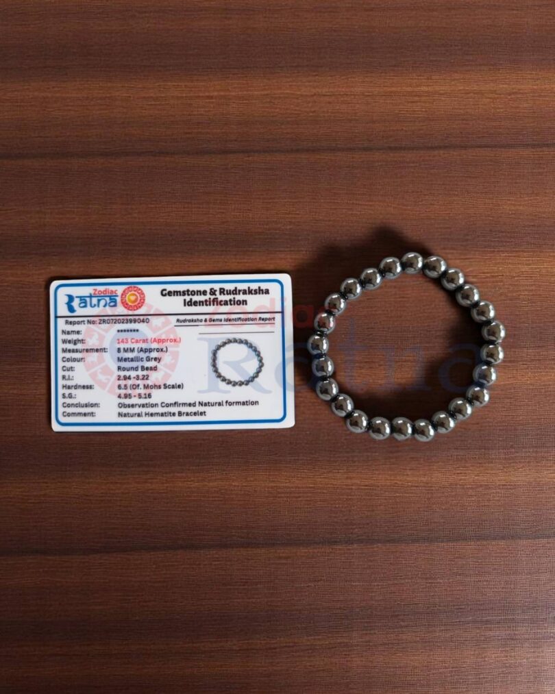 Unisex Hematite bracelet for daily balance and energy anchoring