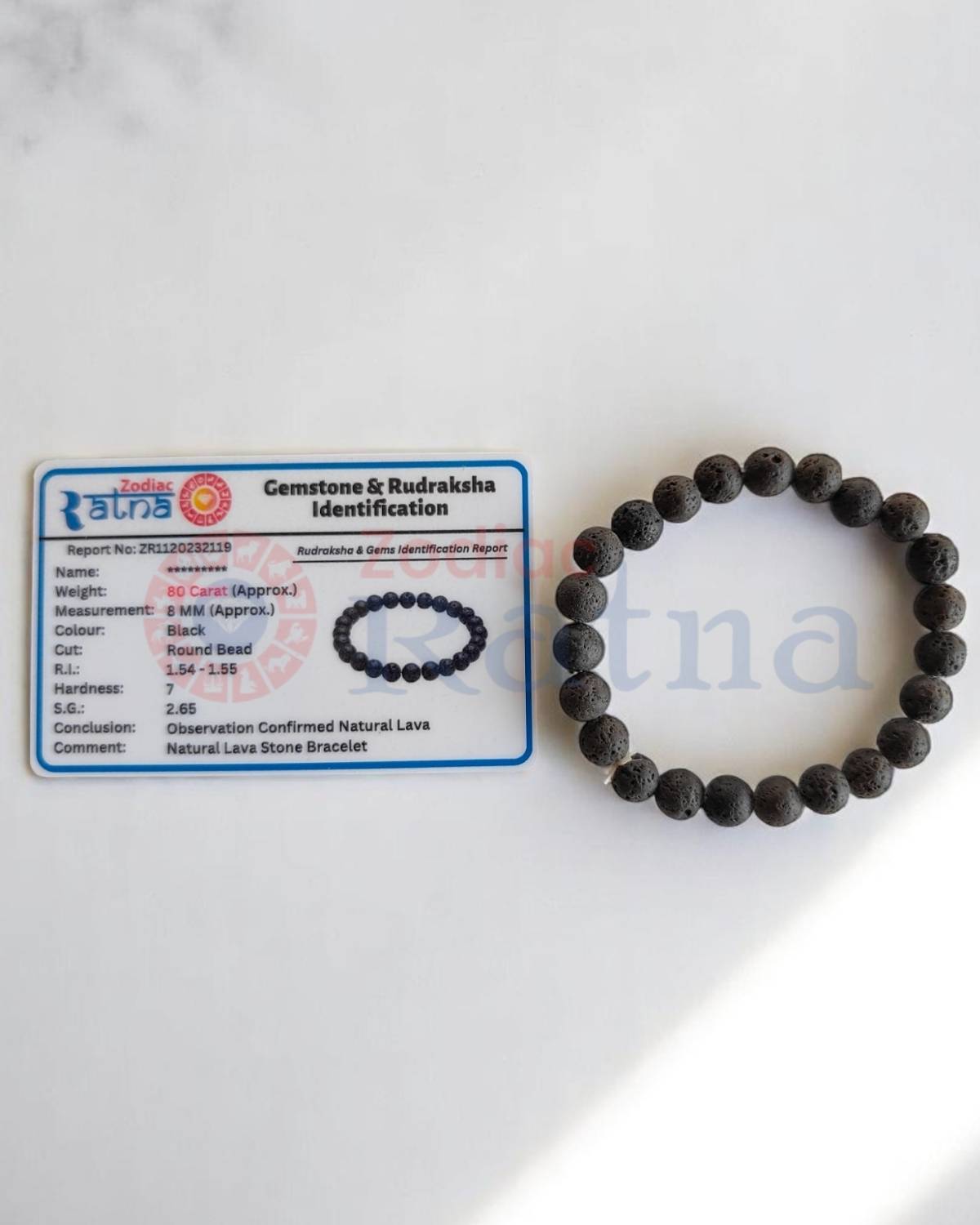 Volcanic rock bracelet for stability courage emotional healing and renewal