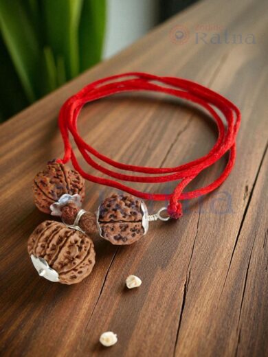 Career Success Rudraksha Kavach with 5 Mukhi, 7 Mukhi, 10 Mukhi Nepali beads