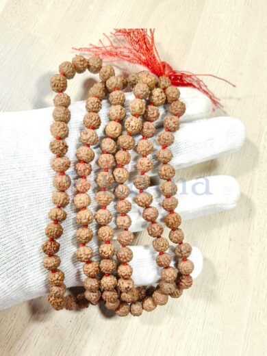 Energized 8 MM Rudraksha mala for mental peace and spiritual growth
