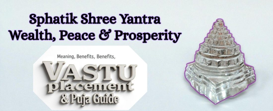 Discover the meaning, benefits & Vastu placement of Sphatik Shree Yantra. Attract wealth, peace & positivity with this sacred crystal geometry.